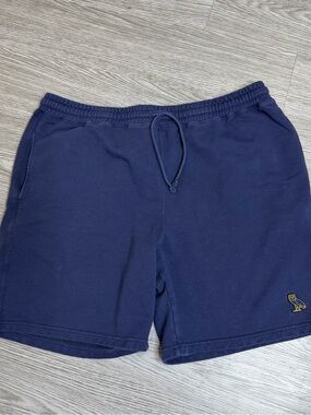 OVO Navy Blue Athletic Drawstring Shorts